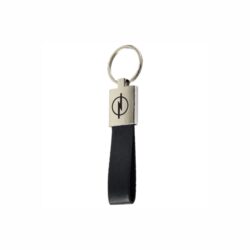 Metal Keychains with Leather Strap - Image 1