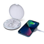 OSLO – @memorii Recycled 15W Wireless Charger Multi – Cable Set – White