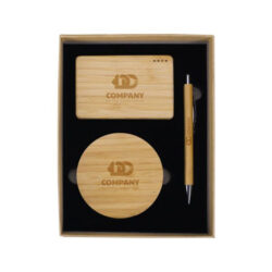 Bamboo Tech Gift Sets in Kraft Gift Box - Image 3