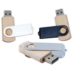 WOODEN SWIVEL USB FLASH DRIVE - Image 3