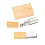 WOODEN CRYSTAL USB FLASH DRIVE