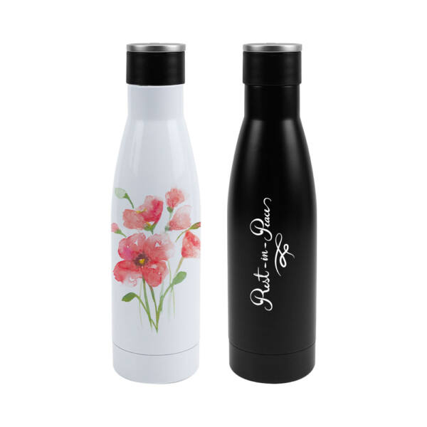 Double Wall SS Bottles Twist-off Lid SS Foldable Handle 500ml ...