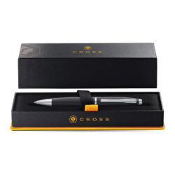 Cross Calais™ Matte Black with Polished Chrome Appointments Selectip Rollerball Pen - Image 4