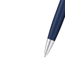 Cross Calais™ Matte Metallic Blue with Polished Chrome Appointments Ballpoint Pen - Image 2