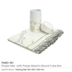 Prayer Mat with Tasbih in Tubular Box Best Ramadan Gifts - Image 5