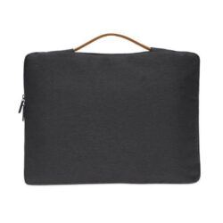 SALCEA - Santhome® 15" Laptop Sleeve - Black/Tan - Image 2