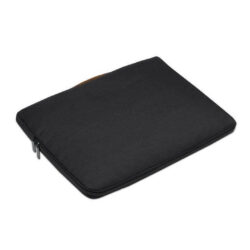 SALCEA - Santhome® 15" Laptop Sleeve - Black/Tan - Image 4