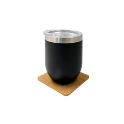 TEREVI - eco-neutral set of 4 Cork Coasters with Cork Stand - Image 2