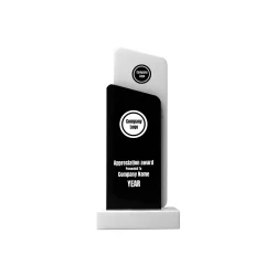 AXTROVA | 11600 Black and White Crystal Trophy