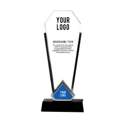 Aentur | 11574SL Trophy with Silver Edge and Black Base - Image 1