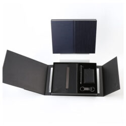 BUSINESS SET – Premium 5-Piece Professional Gift Set with PU Notebook, Metal Pen, Card Holder & Keychain in Elegant Box - Image 6