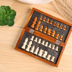 CHESS BOARD – Compact Wooden Chess Set - Image 3