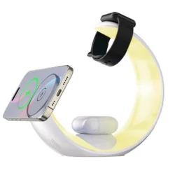 Executive 4-in-1 Magnetic Charging Station with Ambient Mood Lighting