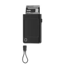Executive 5,000mAh 3-in-1 Card Wallet & Powerbank – Stealth Black