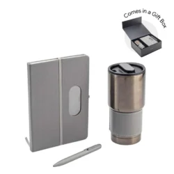 Executive 3-Piece Gunmetal Collection – Slate Grey & Matte Chrome - Image 1