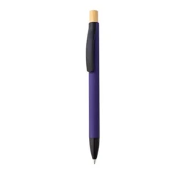 Executive Aluminum Soft-Touch Ballpen – Royal Purple Edition - Image 1