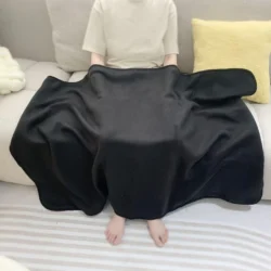 Executive Polar Fleece Travel Blanket with Sustainable Carry Pouch - Image 10
