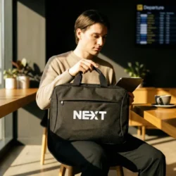 Executive Laptop & Document Slim Bag with Detachable Strap - Image 6