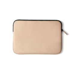 Minimalist Nubuck Laptop Sleeve – 15” Water-Repellent Edition (Beige) - Image 2