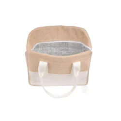 Organic Jute & Cotton Insulated Cooler Bag – Eco-Executive Series - Image 2