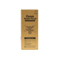 Classic Wooden Stacking Puzzle with Sliding Storage Box - Image 5