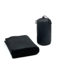 Executive Polar Fleece Travel Blanket with Sustainable Carry Pouch - Image 2