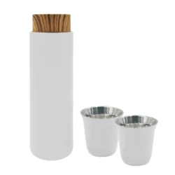 Executive Coffee Connoisseur Set – Pristine White & Mirror Chrome - Image 2