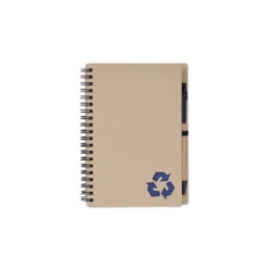 Executive B6 Eco-Neutral Notepad & Sugarcane Paper Pen Set – Navy Blue - Image 1