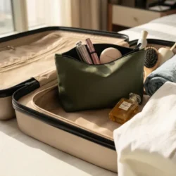 Premium Soft PU Leather Cosmetic & Travel Pouch - Image 7