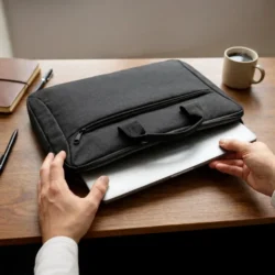 Executive Laptop & Document Slim Bag with Detachable Strap - Image 5