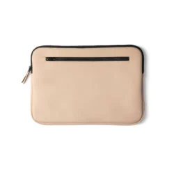 Minimalist Nubuck Laptop Sleeve – 15” Water-Repellent Edition (Beige) - Image 3