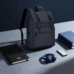 Executive 17” Expandable Rolltop Backpack – Urban Tech Edition (Blue) - Image 3