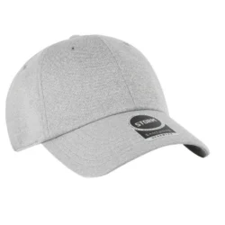 Executive Textured 6-Panel Performance Cap – Heathered Grey - Image 3