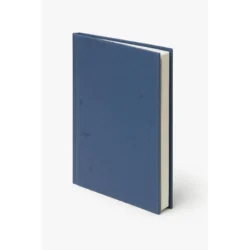 Executive Denim-Textured A5 Notebook – Sustainable Slate Blue - Image 2