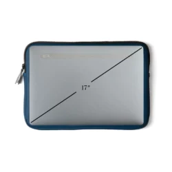 Executive Nubuck Laptop Sleeve – 15” Water-Repellent Edition (Navy) - Image 4