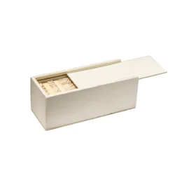 Classic Wooden Stacking Puzzle with Sliding Storage Box - Image 3