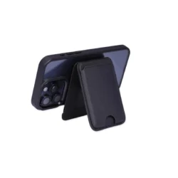Executive 3-in-1 Magnetic Charging Station & Card Wallet – Stealth Black - Image 4
