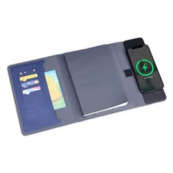 Executive 10,000mAh Magnetic Wireless Powerbank Portfolio – Navy Edition - Image 3