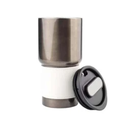 Executive Insulated Tumbler with Premium Grip Sleeve – 530ml (White) - Image 4