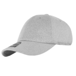 Executive Textured 6-Panel Performance Cap – Heathered Grey - Image 4