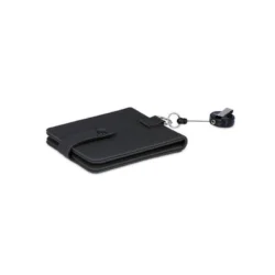 Executive Recycled PU ID Holder with Integrated Retractable Reel – Stealth Black - Image 2