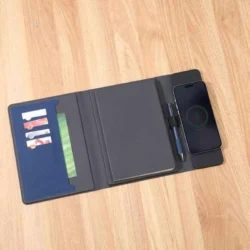 Executive 10,000mAh Magnetic Wireless Powerbank Portfolio – Navy Edition - Image 4