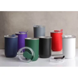 Executive Double-Wall Travel Mug – 300ml Forest Green - Image 5