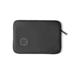 Stealth Black Nubuck Laptop Sleeve – 15” Water-Repellent Edition - Image 1