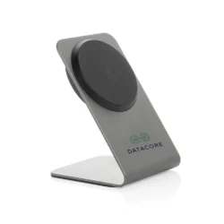Executive 15W Magnetic Wireless Charging Stand – Recycled Aluminum Edition (Grey) - Image 6