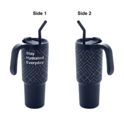 Executive 900ml Recycled Stainless Steel Tumbler – Navy Blue Edition - Image 6