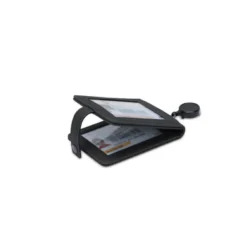 Executive Recycled PU ID Holder with Integrated Retractable Reel – Stealth Black - Image 5