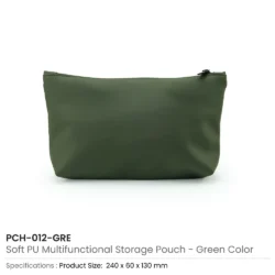 Premium Soft PU Leather Cosmetic & Travel Pouch - Image 2