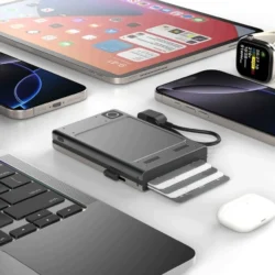 Executive 5,000mAh 3-in-1 Card Wallet & Powerbank – Stealth Black - Image 8