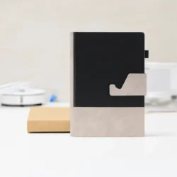 Dual-Tone A5 Executive Notebook with Detachable Mobile Stand - Image 2